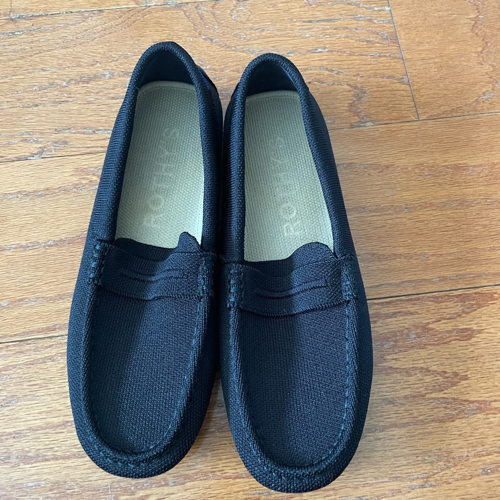 Rothy’s women’s driver shoe size 7, black. Worn once!